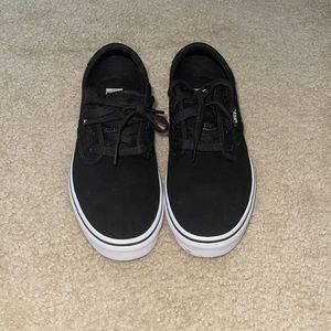 BLACK VANS. GREAT CONDITION. 5 YOUTH